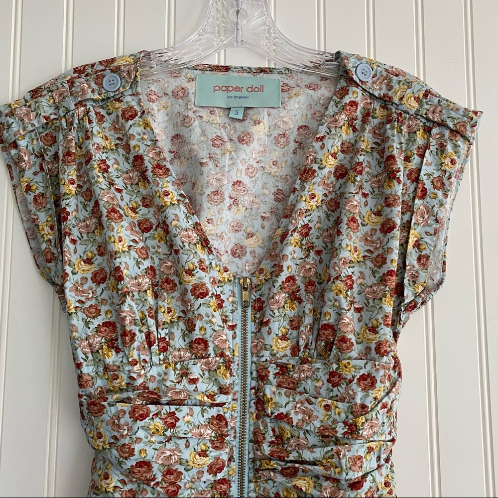 paper doll floral print dress SIZE SMALL - Picture 7 of 10